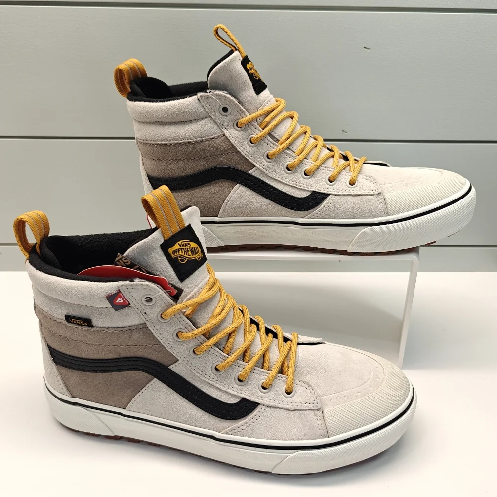 Vans SK8-Hi MTE-2 Utility Pop White Grey Black High Top Sneakers Shoes Men 10.5